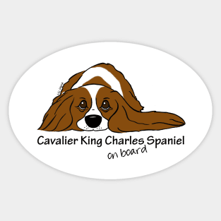 Cavalier King Charles Spaniel on board Sticker